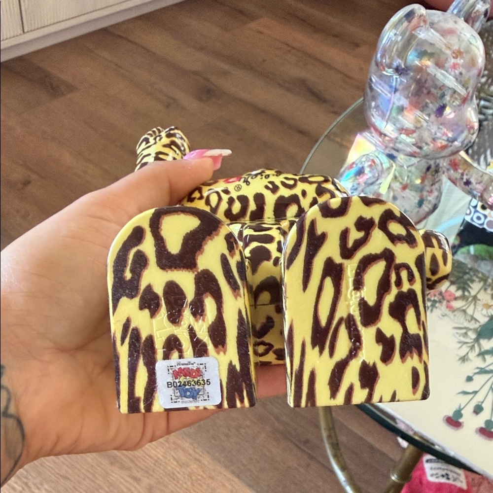 Holographic and Leopard Bearbrick Figures - Picture 3 of 4